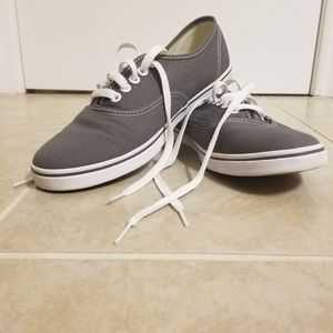 Van's Pewter Canvas Shoes